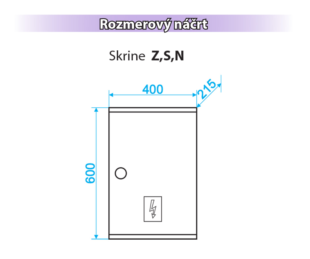 HASMA ER 1.0 Z xxA P0, P2, FVE, LILA LE45U 3F-2T zapusteny - rozmerový náčrt - skrine Z